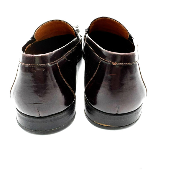 MEZLAN‎ Men\'s 9M Santander Dress Shoes Burgundy Leather Kiltie Tassel Loafers main image 9